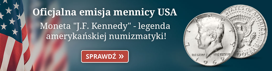 Oficjalna emisja Mennicy USA pamięci tragicznie zmarłego prezydenta