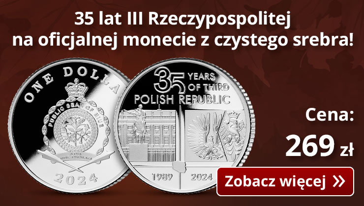 35 lat III Rzeczypospolitej. Pamiątkowa emisja w czystym srebrze