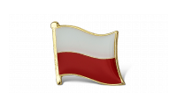 Wpinka z flagą Polski