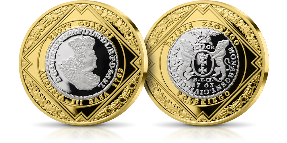 Historyczne złotówki upamiętnione na medalach platerowanych złotem i srebrem 