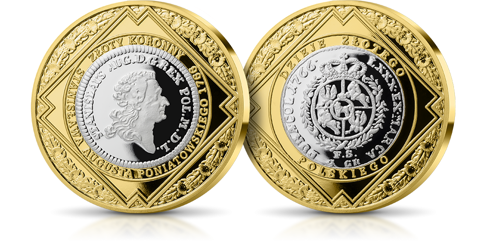 Historyczne złotówki upamiętnione na medalach platerowanych złotem i srebrem 