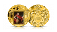 Platerowany złotem medal Jan III Sobieski